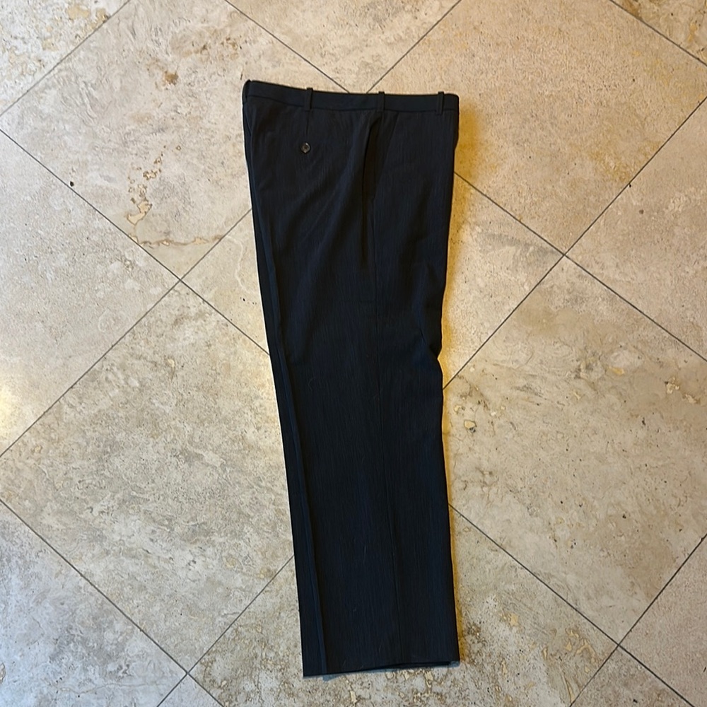 Van Heusen Gray Dress Pants Tailored Classic Style